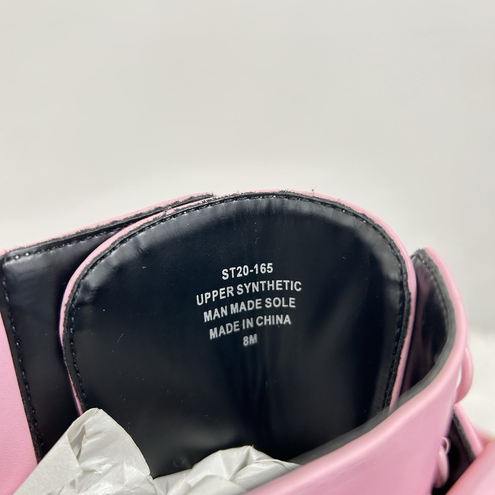 Dolls Kill Sugar Thrillz Bubblegum Traitor Platform Boots Pastel Goth Rave Sz 8 - Picture 11 of 11